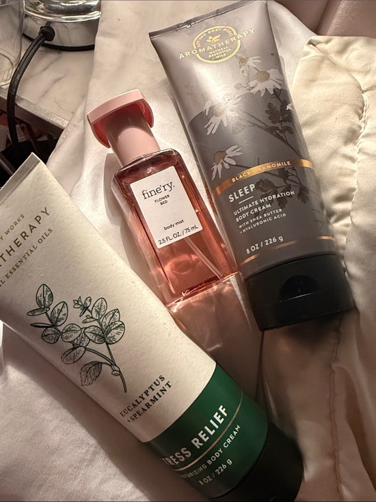 Bath & Body Works Other - Bath & Body Works Finery Body Mist & Aromatherapy Creams — Pink, Green, Gray